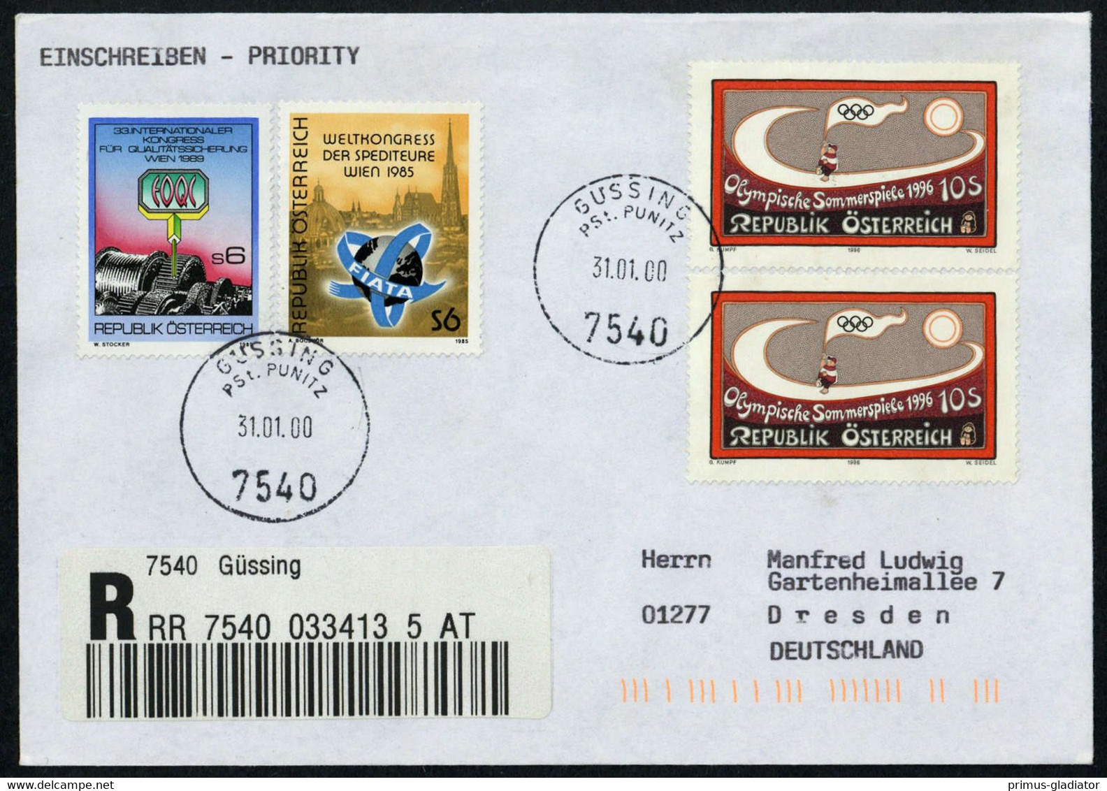 Österreich, Brief - Machine Postmarks