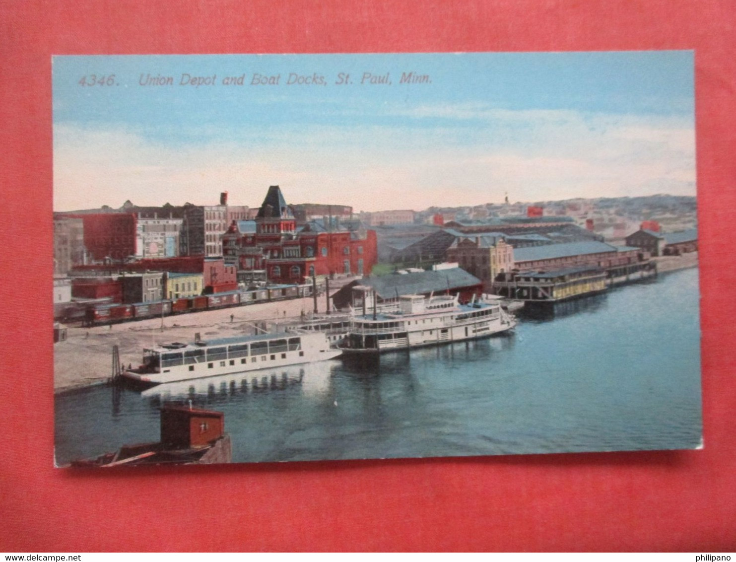 Union Depot & Boat Docks.   St Paul  Minnesota > St Paul       Ref 5809 - St Paul