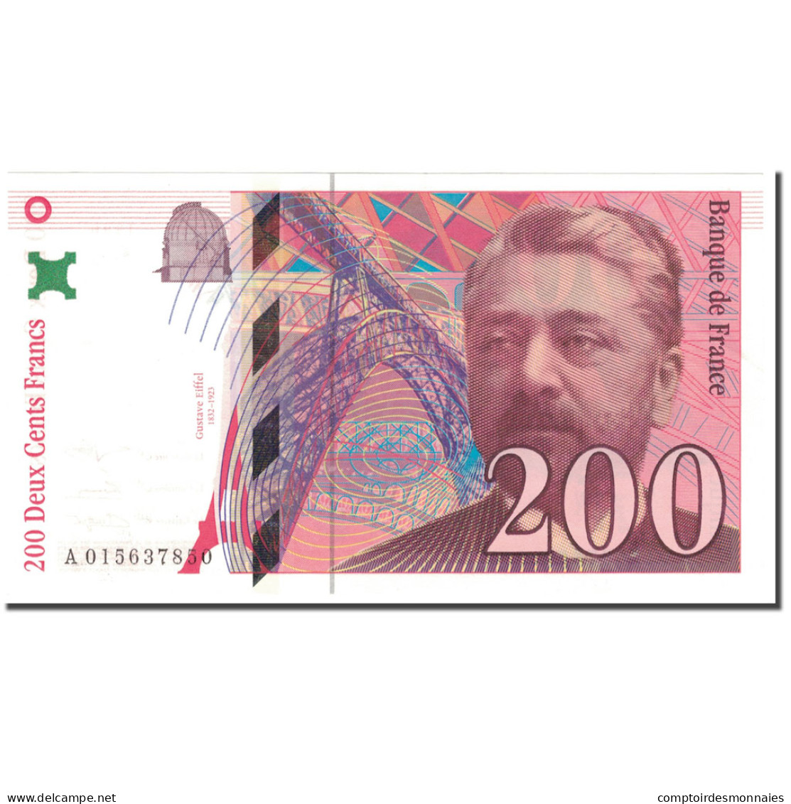 France, 200 Francs, 200 F 1995-1999 ''Eiffel'', 1996, SPL+, Fayette:75.2 - 200 F 1995-1999 ''Eiffel''