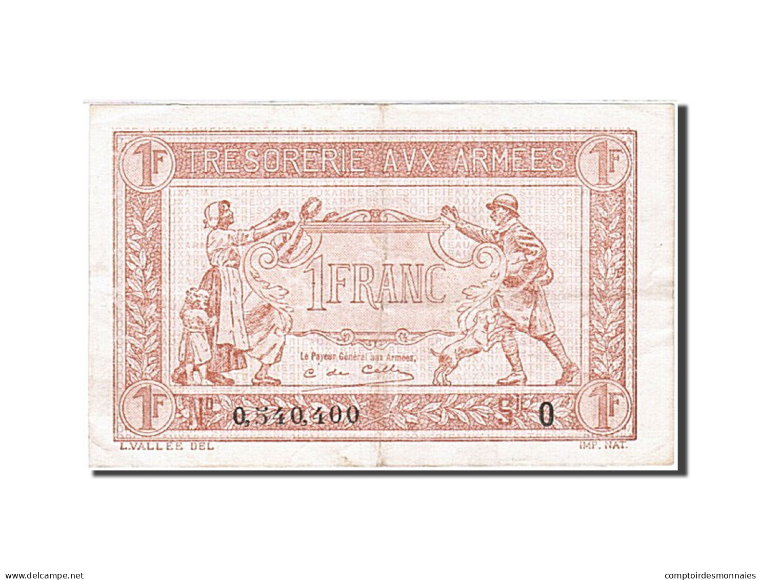 Billet, France, 1 Franc, 1919, 1919, TTB, KM:M5 - 1917-1919 Tesoreria Delle Armate