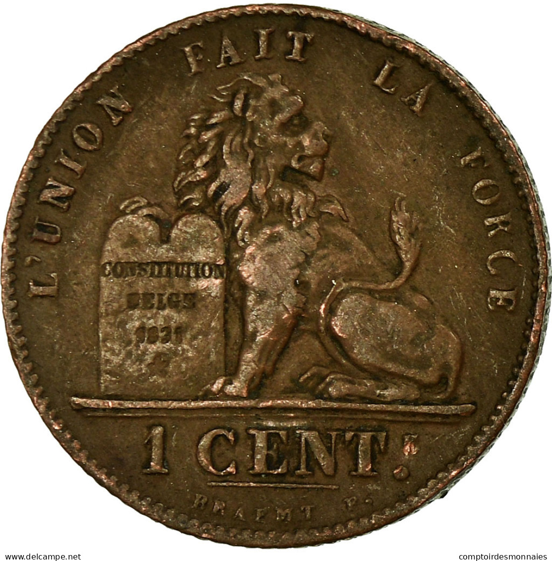 Monnaie, Belgique, Leopold II, Centime, 1902, TTB, Cuivre, KM:33.1 - 1 Centime