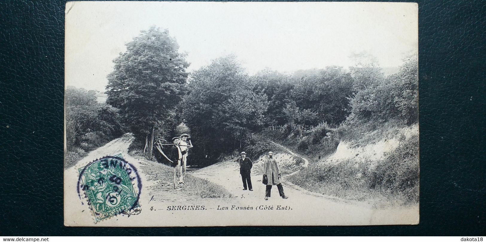 89 ,Sergines , Les Fossés Côté Est En 1907 - Sergines