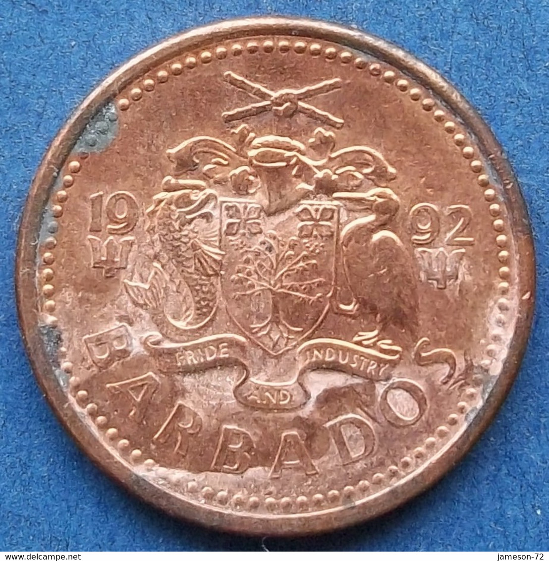 BARBADOS - 1 Cent 1992 "trident" KM# 10a Member Of The Commonwealth, Independent Republic (1966) - Edelweiss Coins - Barbados