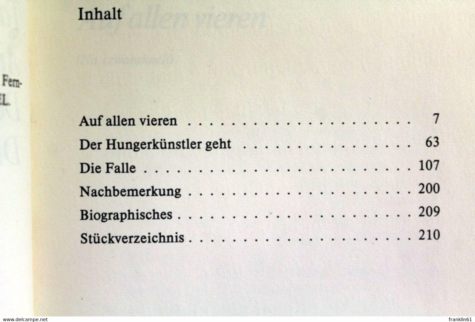 Auf Allen Vieren. Der Hungerkünstler Geht. Die Falle. - Theater & Dans