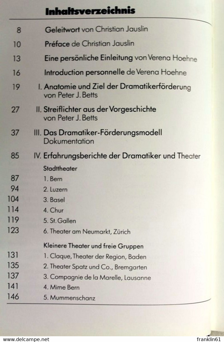 Dramatiker-Förderung. - Theater & Tanz