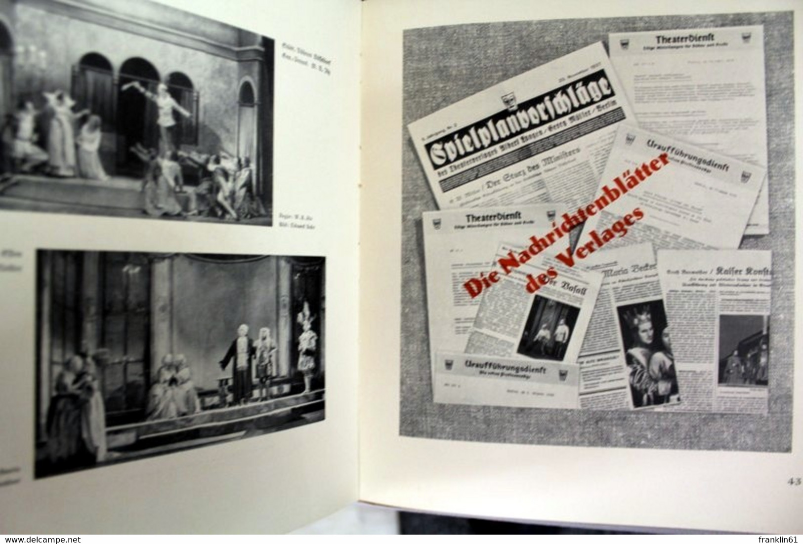 Fünf Jahre Theaterverlag Albert Langen, Georg Müller : Eine Übersicht über D. Entwicklg D. Verlagswerkes V. 19 - Theater & Dans