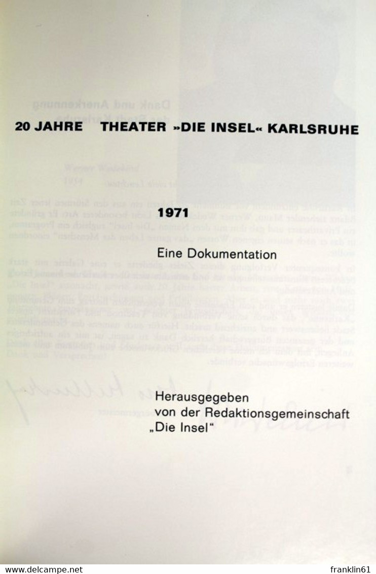 20 Jahre Theater Die Insel Karlsruhe. - Theater & Dans