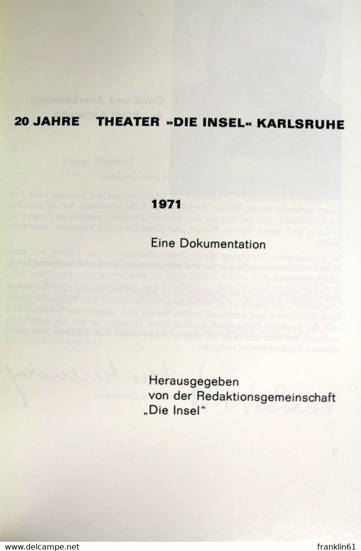20 Jahre Theater Die Insel Karlsruhe. - Theater & Tanz