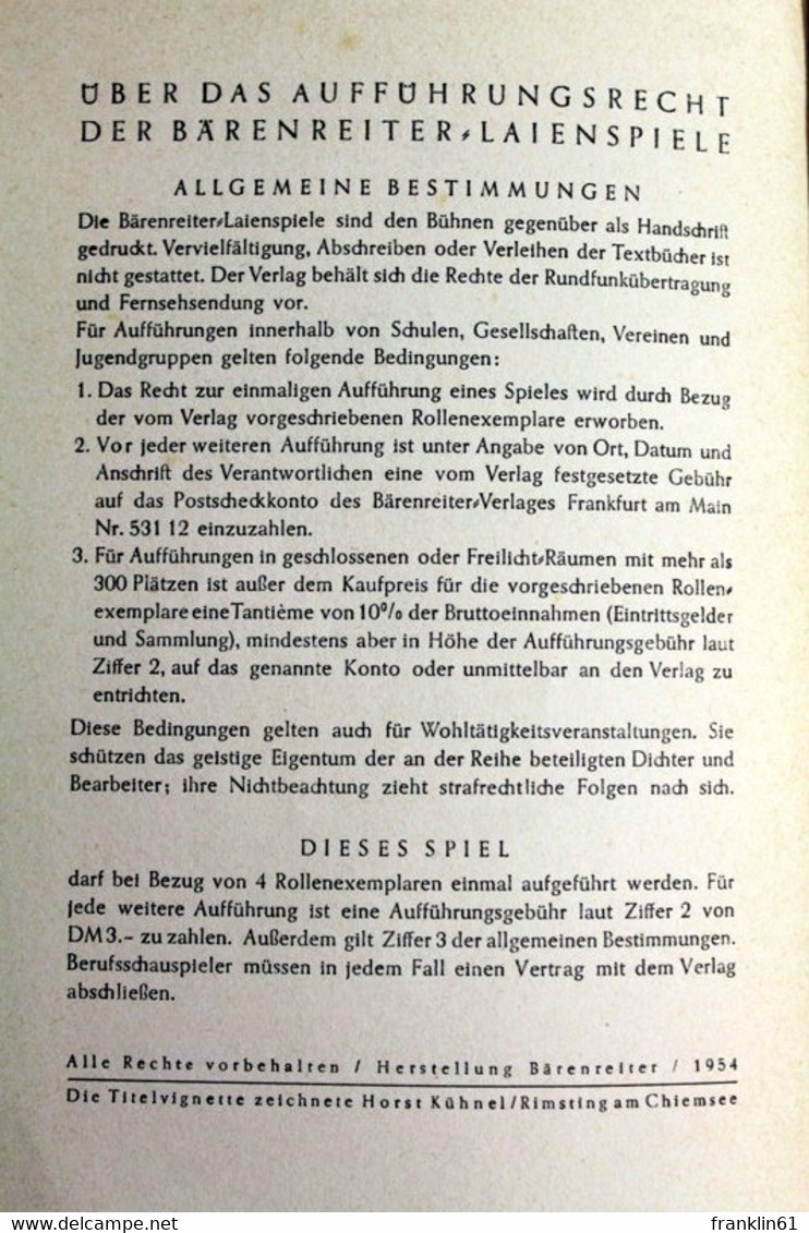 Sankt Peter Bummelt Mit Seinen Freunden Unten Auf Der Erden. - Theater & Tanz