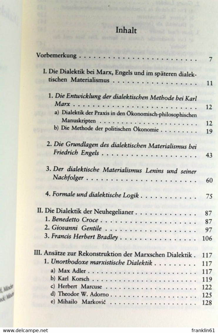 Dialektische Philosophie Der Neuzeit; Teil: Bd. 2., Von Marx Bis Zur Gegenwart. - Filosofía