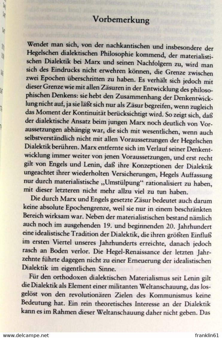 Dialektische Philosophie Der Neuzeit; Teil: Bd. 2., Von Marx Bis Zur Gegenwart. - Filosofía