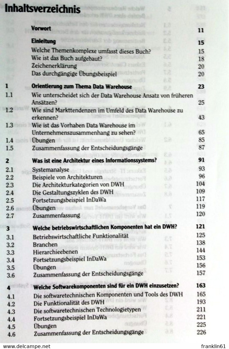 Der Data-Warehouse Spezialist. Entwurf, Methoden Und Umsetzung Eines Data Warehouses. - Tecnica