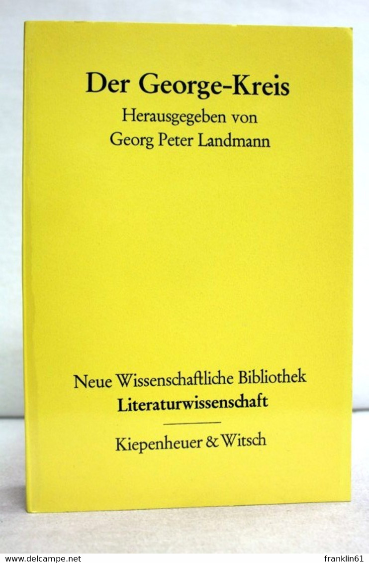 Der George-Kreis. Eine Auswahl Aus Seinen Schriften. - Philosophy