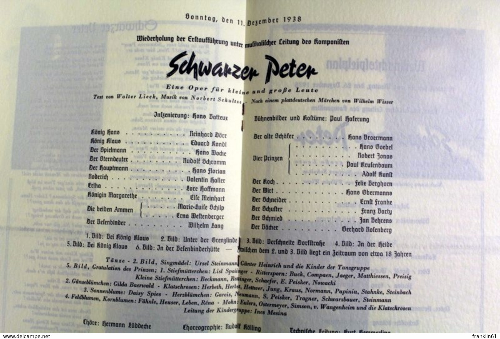 Deutsches Opernhaus Berlin, Der Vorhang. Schwarzer Peter. - Théâtre & Danse