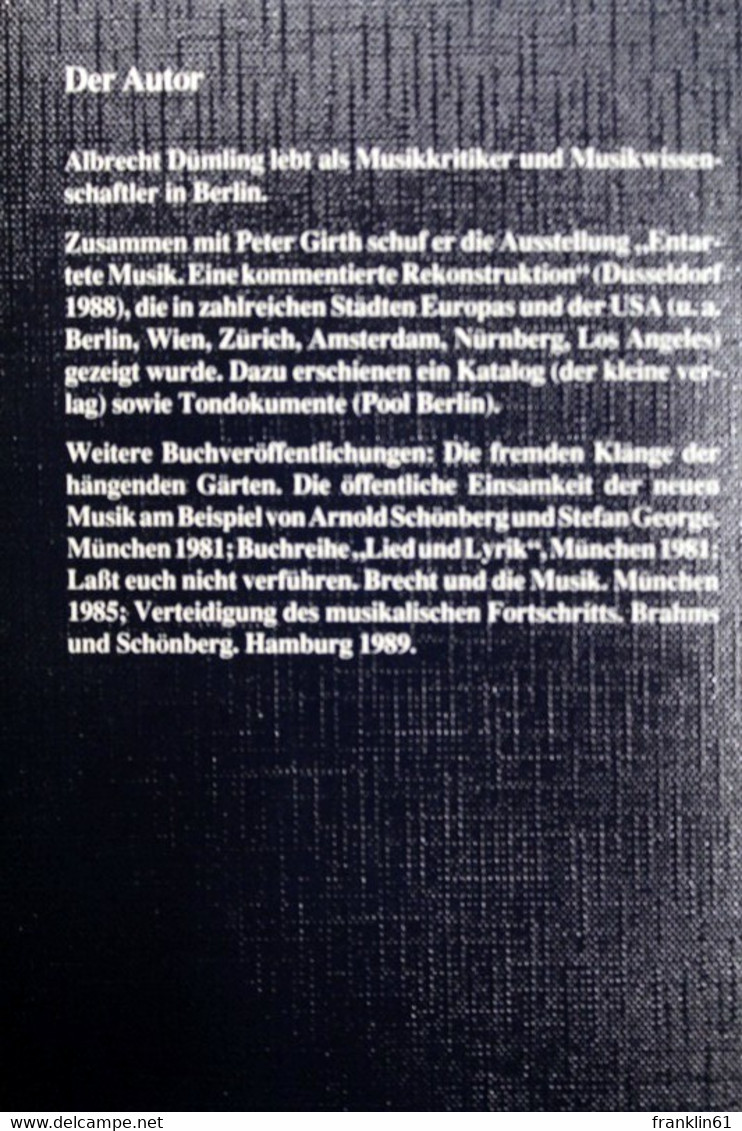 Die Verweigerte Heimat : Léon Jessel - Der Komponist Des Schwarzwaldmädel. - Musik