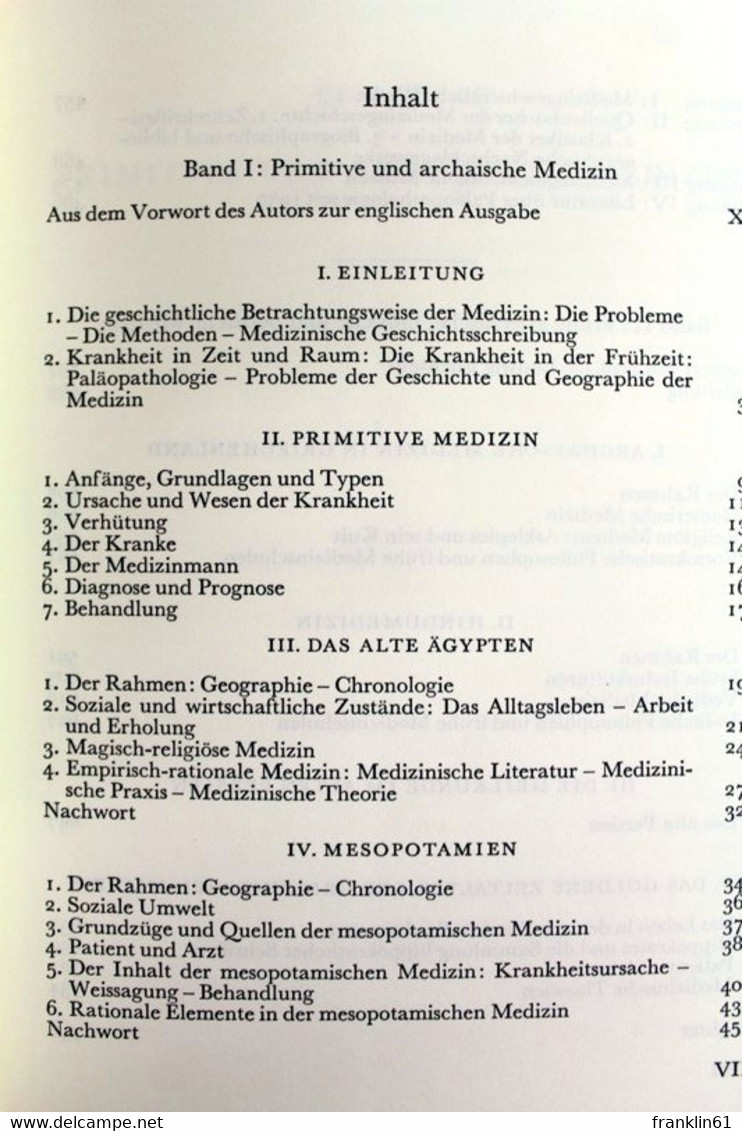 Anfänge Der Medizin : Von D. Primitiven U. Archaischen Medizin Bis Zum Goldenen Zeitalter In Griechenland. - Health & Medecine