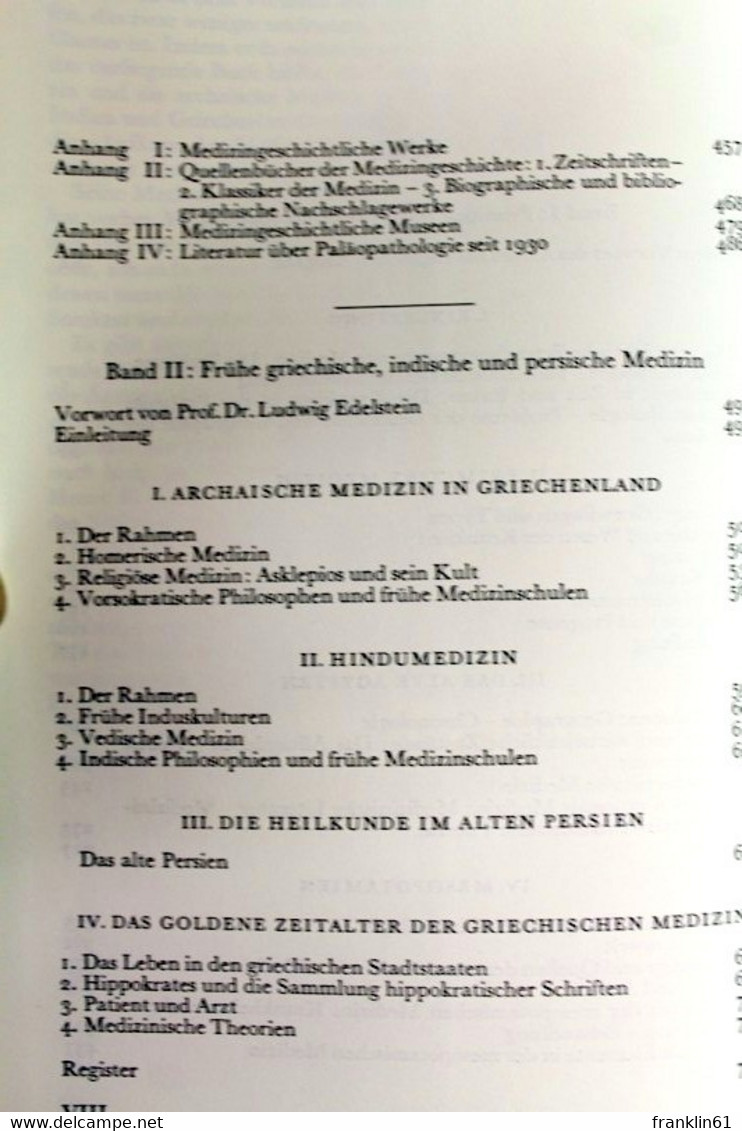 Anfänge Der Medizin : Von D. Primitiven U. Archaischen Medizin Bis Zum Goldenen Zeitalter In Griechenland. - Health & Medecine