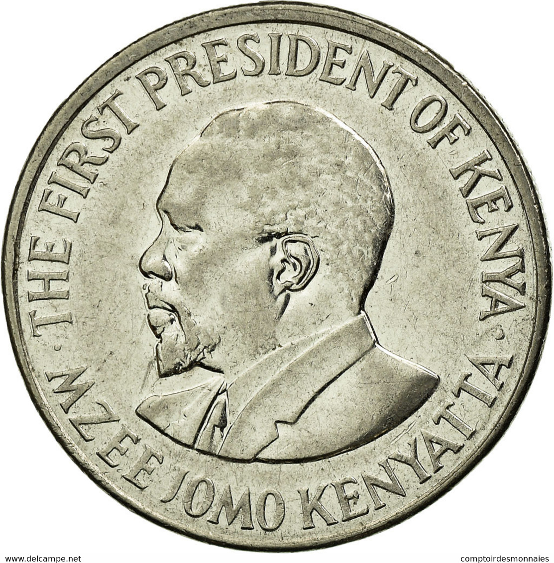 Monnaie, Kenya, Shilling, 2010, British Royal Mint, TTB, Nickel Plated Steel - Kenya