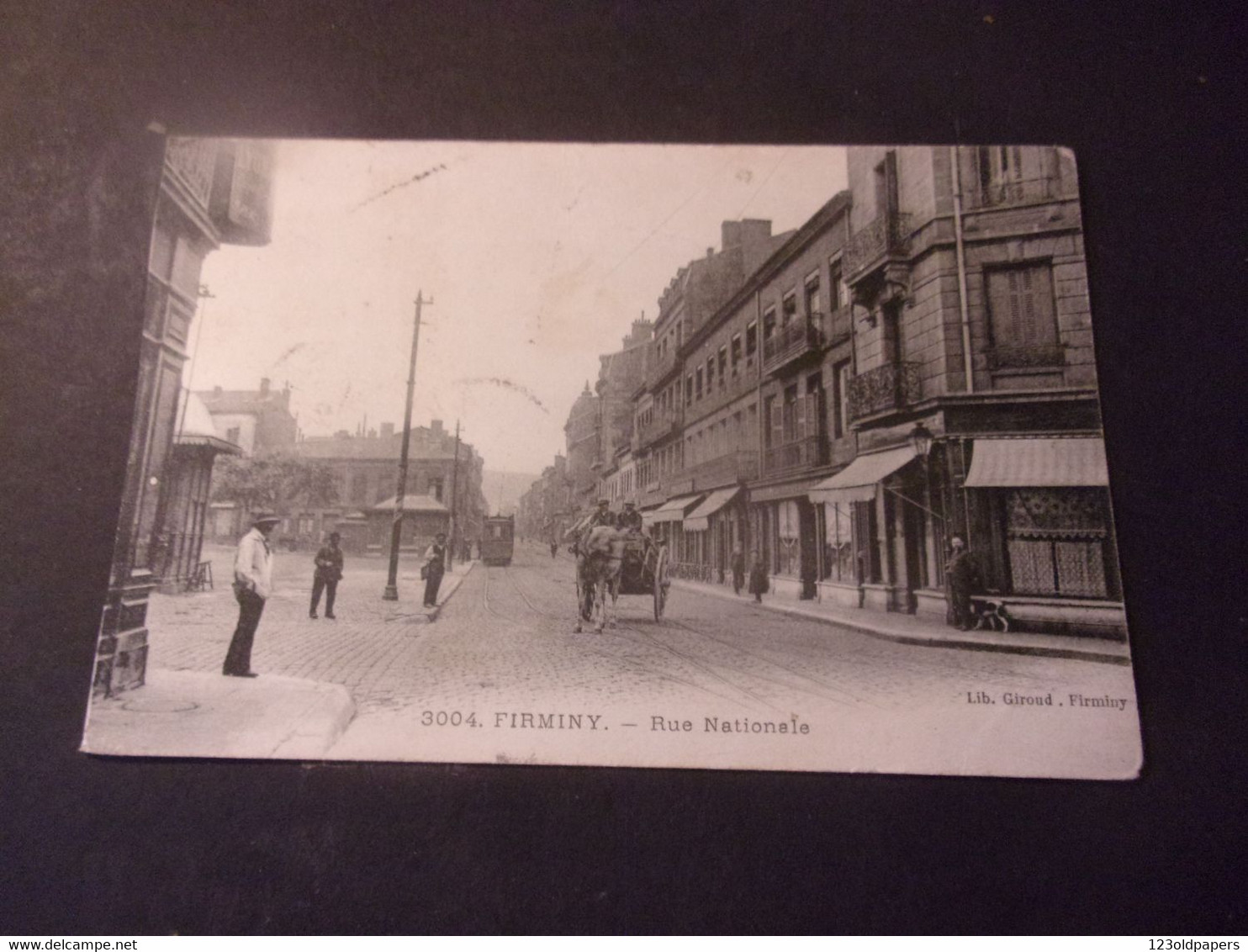 ♥️ ♥️ FIRMINY RUE NATIONALE  1915 - Firminy