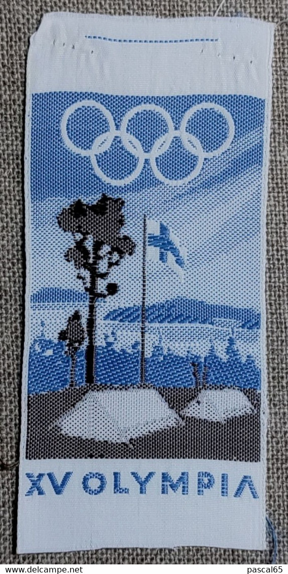 Ecusson/patch Tissus 15eme Jeux Olympiques D'été Helsinki 1952 Finlande (location De Tentes Pour Les Jeux) - Apparel, Souvenirs & Other