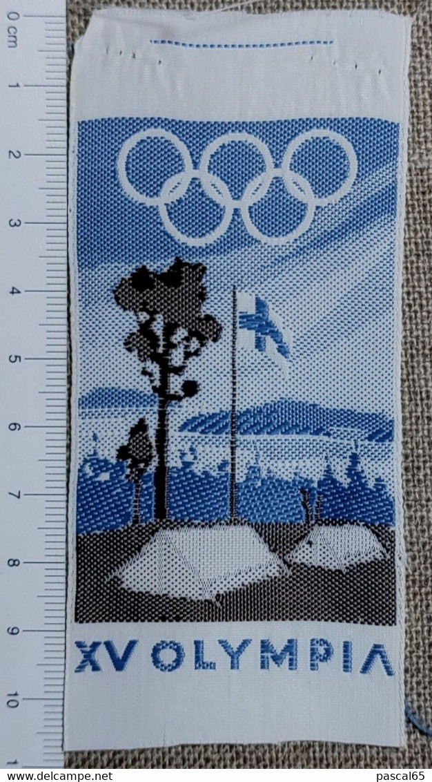 Ecusson/patch Tissus 15eme Jeux Olympiques D'été Helsinki 1952 Finlande (location De Tentes Pour Les Jeux) - Apparel, Souvenirs & Other