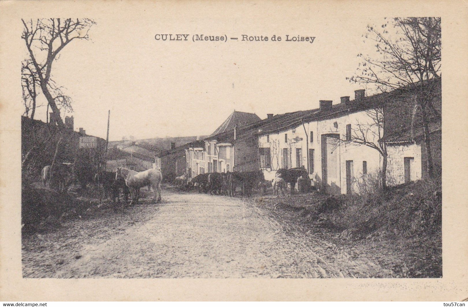 CULEY - LOISEY - BAR LE DUC - MEUSE -  (55)  - CPA -  ROUTE DE LOISEY... - Bar Le Duc