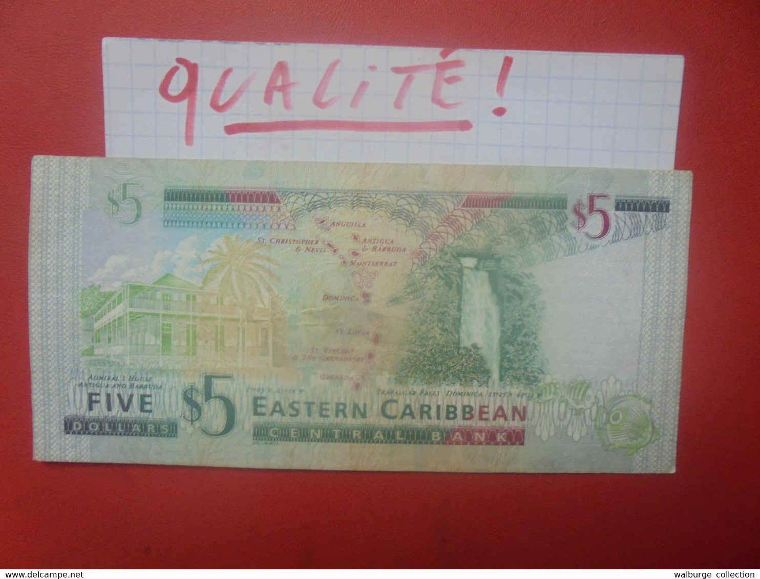 BRITISH EAST CARIBBEAN (Brit. Guiana) 5$ ND 1993 Peu Circuler (L.13) - Caraïbes Orientales