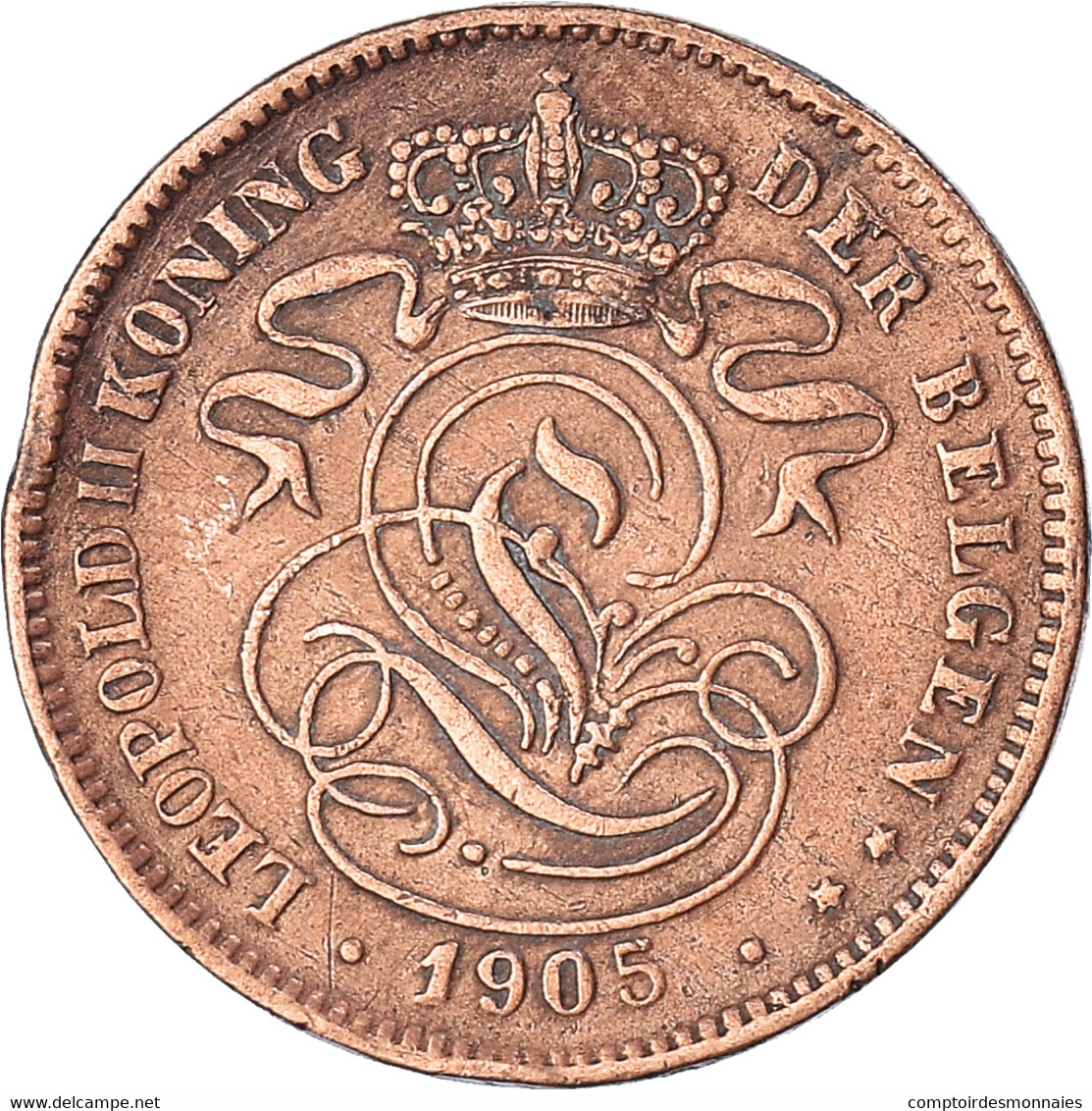 Monnaie, Belgique, 2 Centimes, 1905 - 2 Cents