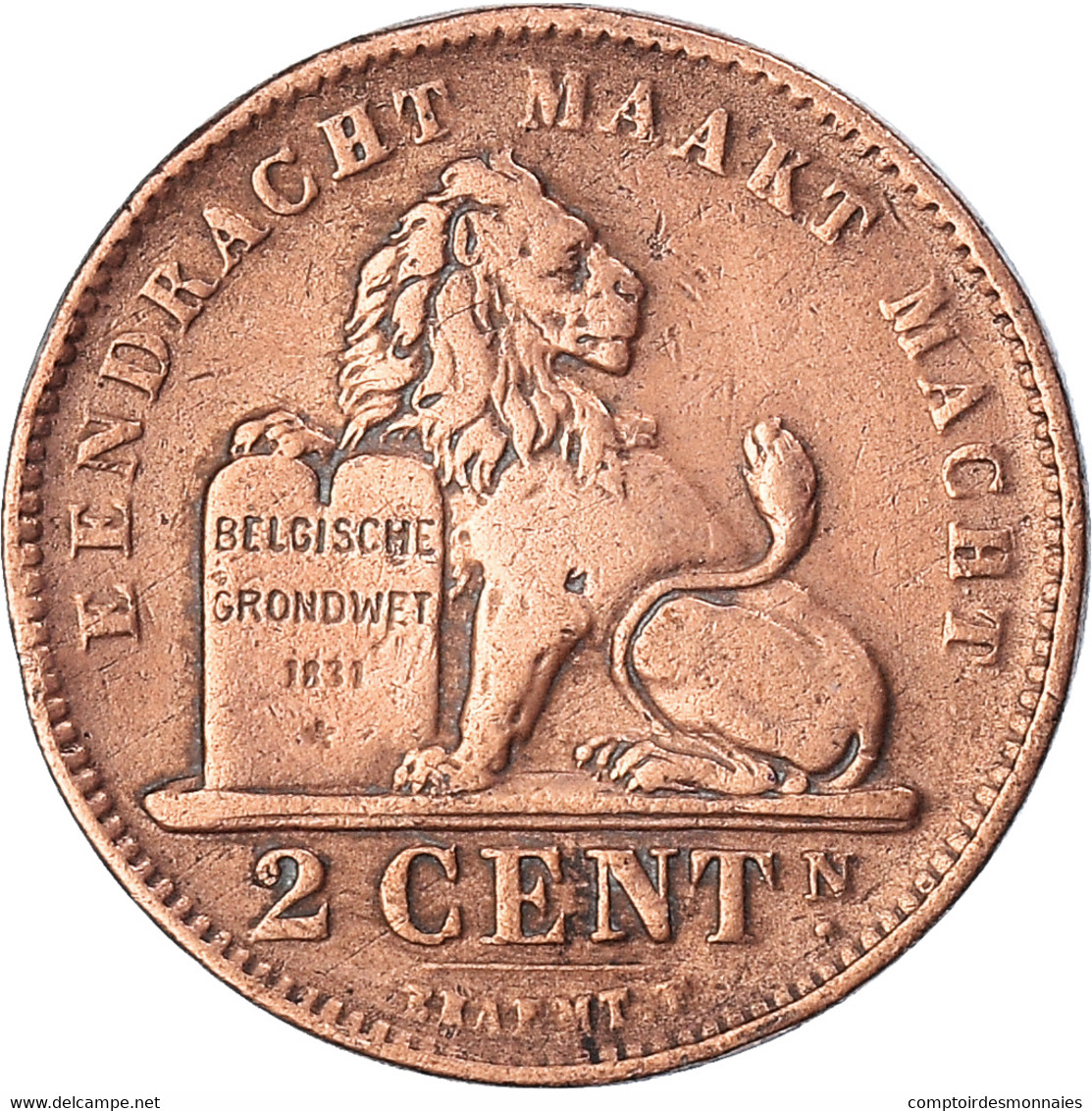 Monnaie, Belgique, 2 Centimes, 1905 - 2 Cents