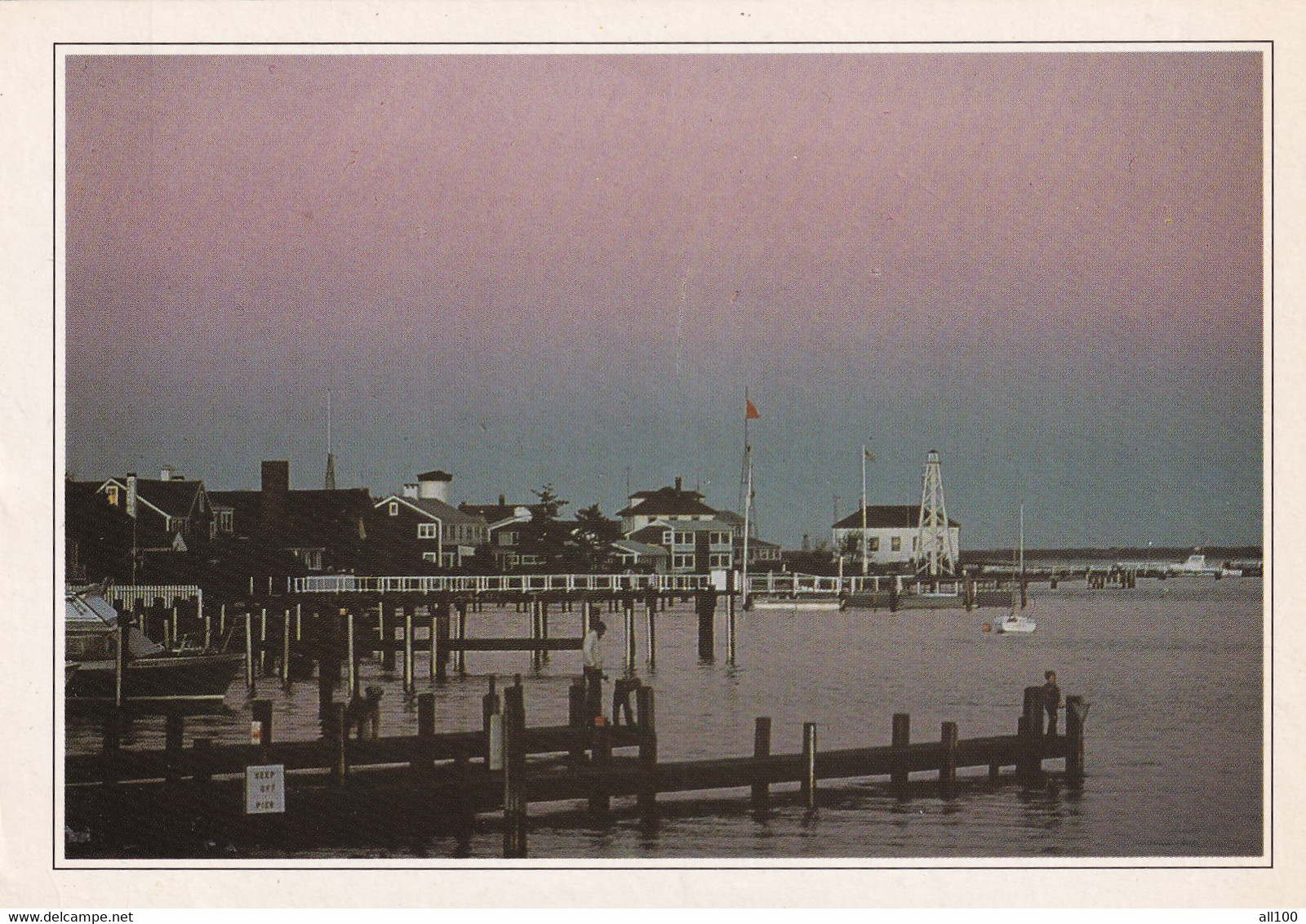 A20038 - DUSK OVER NANTUCKET CREPUSCULE USA UNITED STATES OF AMERICA MOISNARD EXPLORER IMPRIME EN CEE - Nantucket