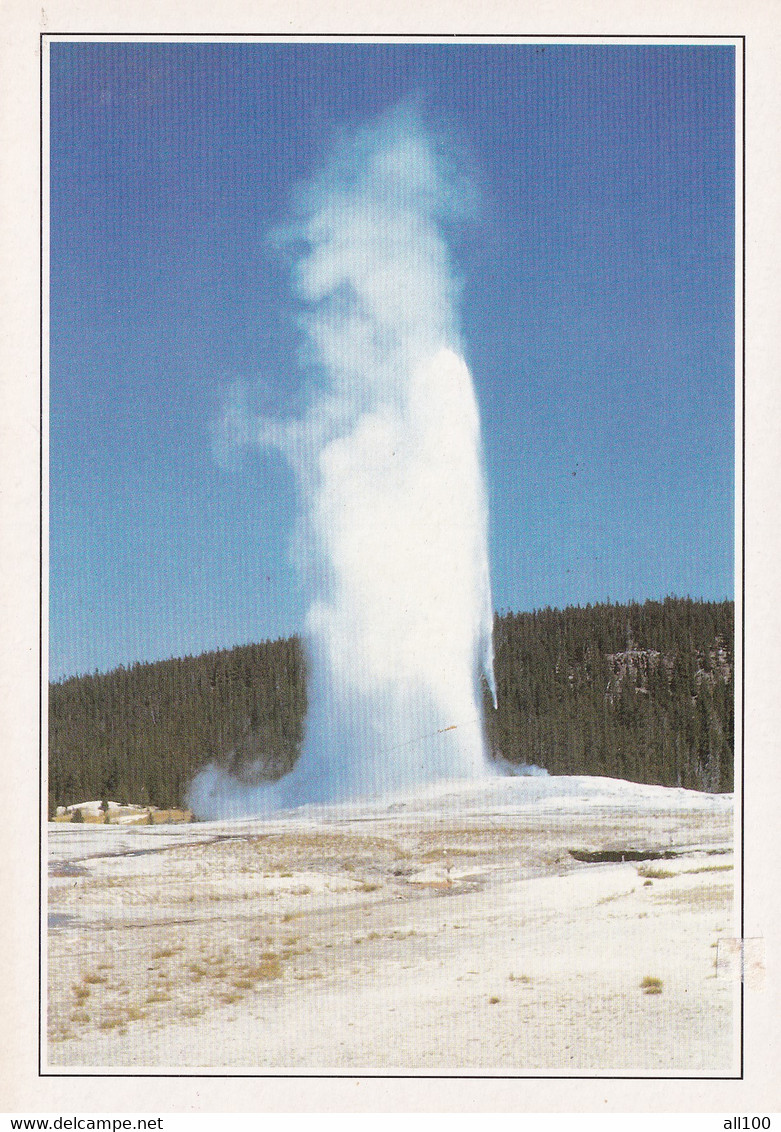 A20052 - YELLOWSTONE GRAND FAITHFUL GEYSER USA UNITED STATES OF AMERICA VIARD EXPLORER IMPRIME EN CEE - Yellowstone