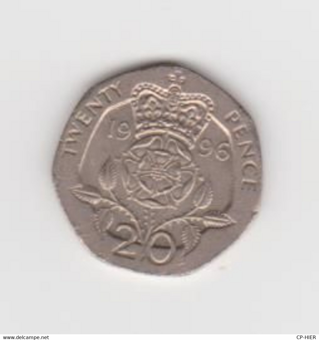 GRANDE BRETAGNE - PIECE DE MONNAIE - 1996  - ELIZABETH II - 20 TWENTY PENCE - 20 Pence