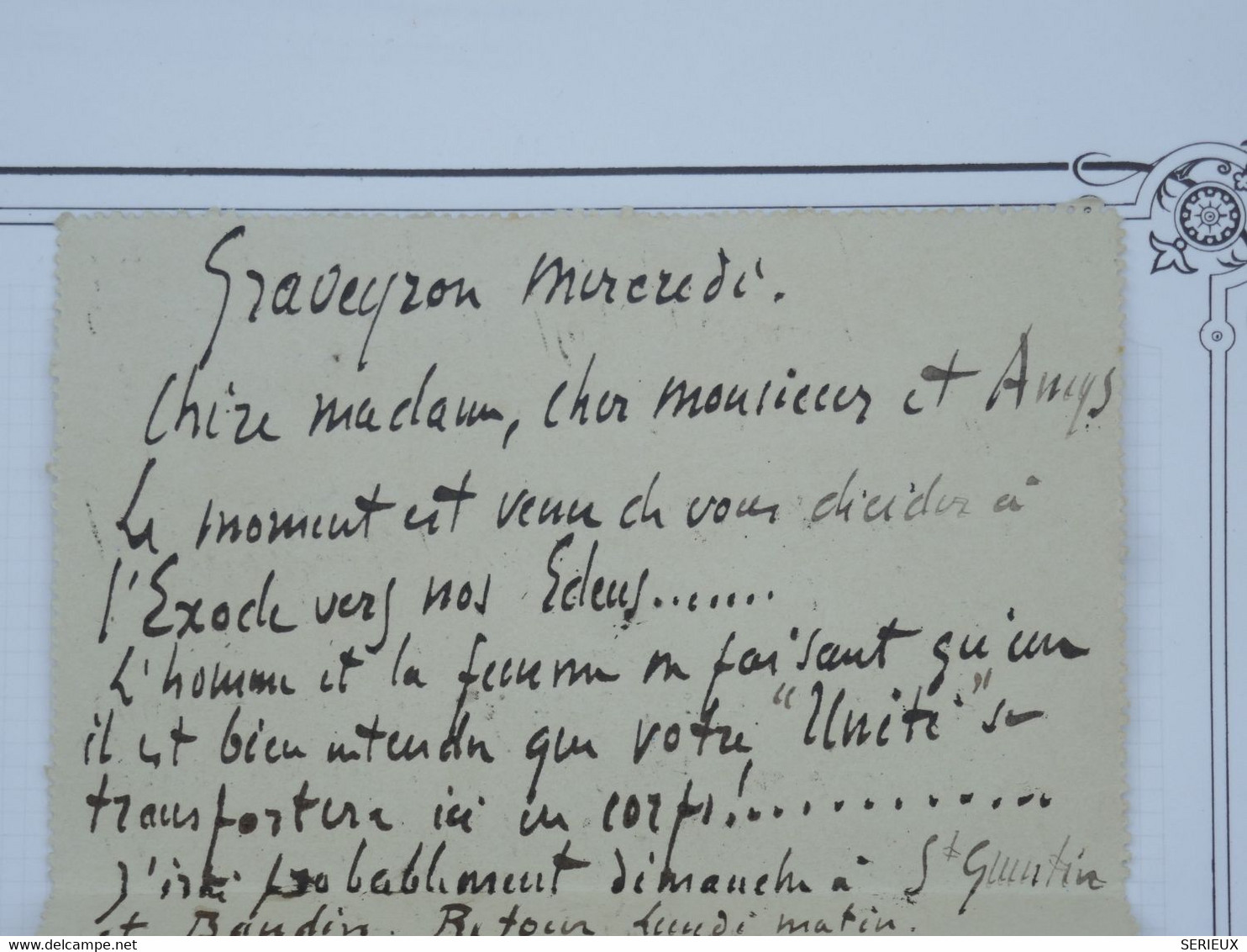 BG20 FRANCE BELLE CARTE  LETTRE ENTIER 1899 ANGOULEME A CHALAIS + +AFFRANCH. INTERESSANT - Other & Unclassified