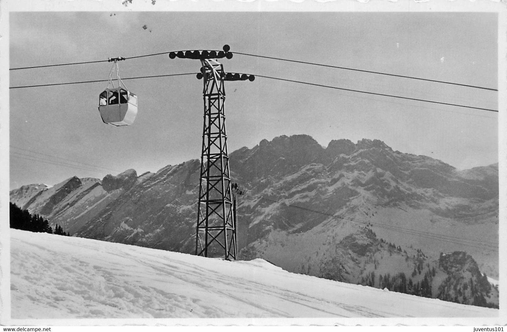 CPSM Télécabine Barboleusaz-Les Chaux     L1848 - La Chaux