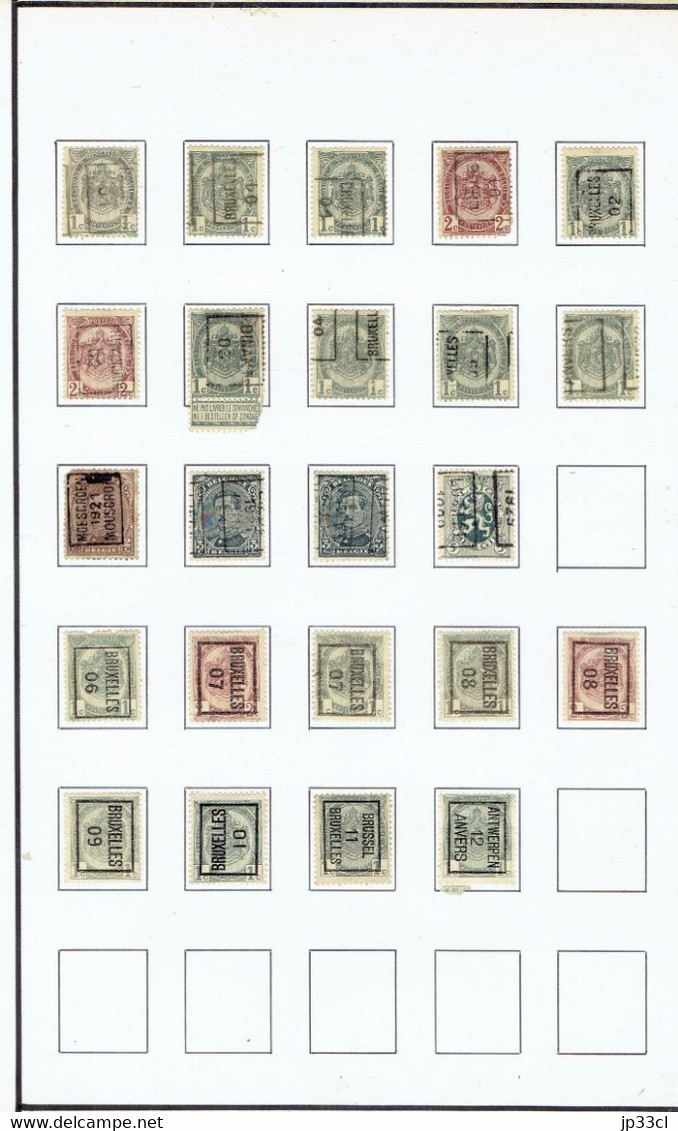 Lot De Plus De 270 Timbres Préoblitérés (roulette Et Typo - Toutes époques) - Andere & Zonder Classificatie