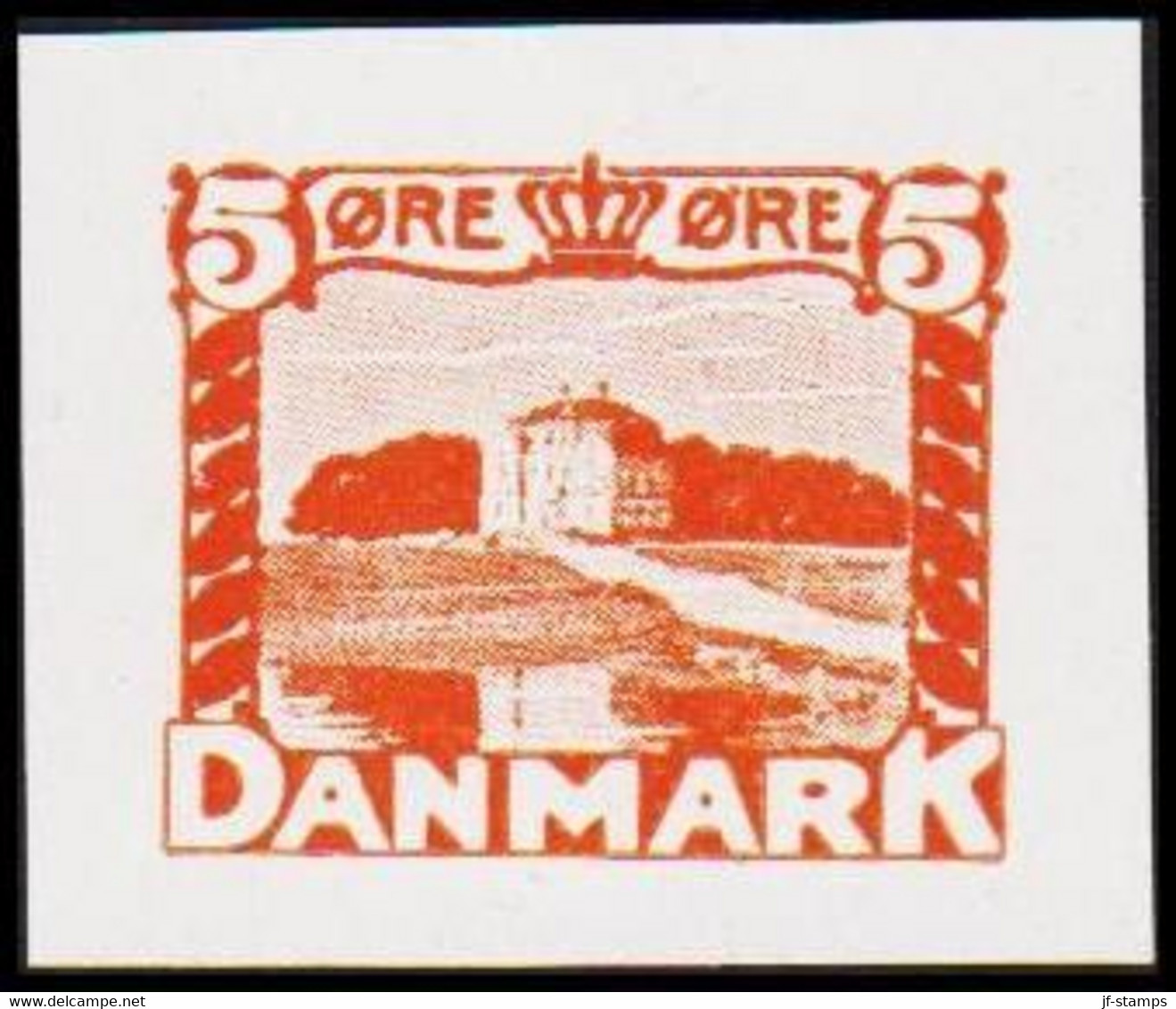 1930. DANMARK. Essay. Eremitageslottet. 5 øre. - JF525160 - Proeven & Herdrukken