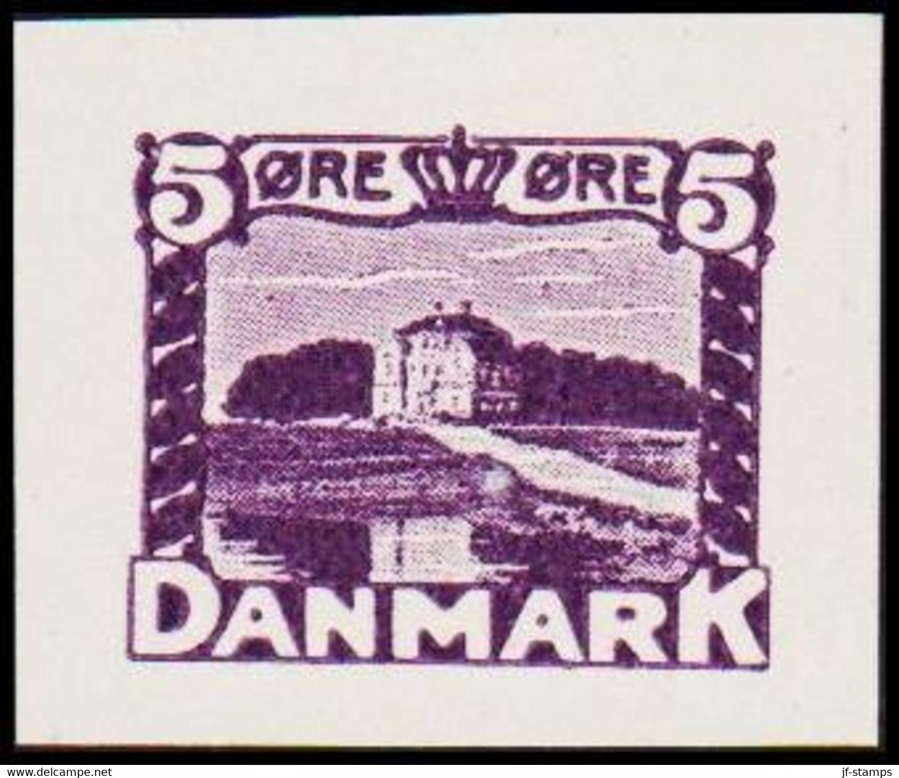 1930. DANMARK. Essay. Eremitageslottet. 5 øre. - JF525161 - Prove E Ristampe