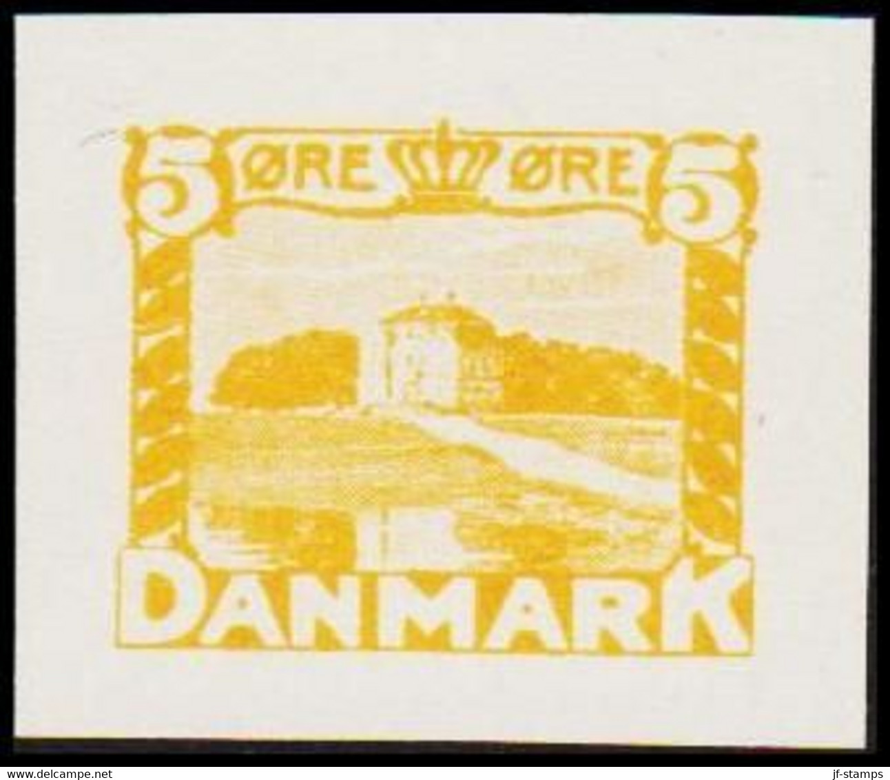 1930. DANMARK. Essay. Eremitageslottet. 5 øre. - JF525171 - Proeven & Herdrukken