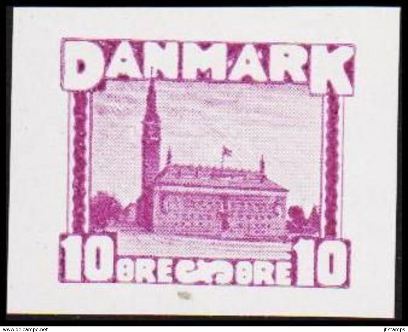 1930. DANMARK. Essay. Københavns Rådhus - City Hall. 10 øre. - JF525175 - Ensayos & Reimpresiones