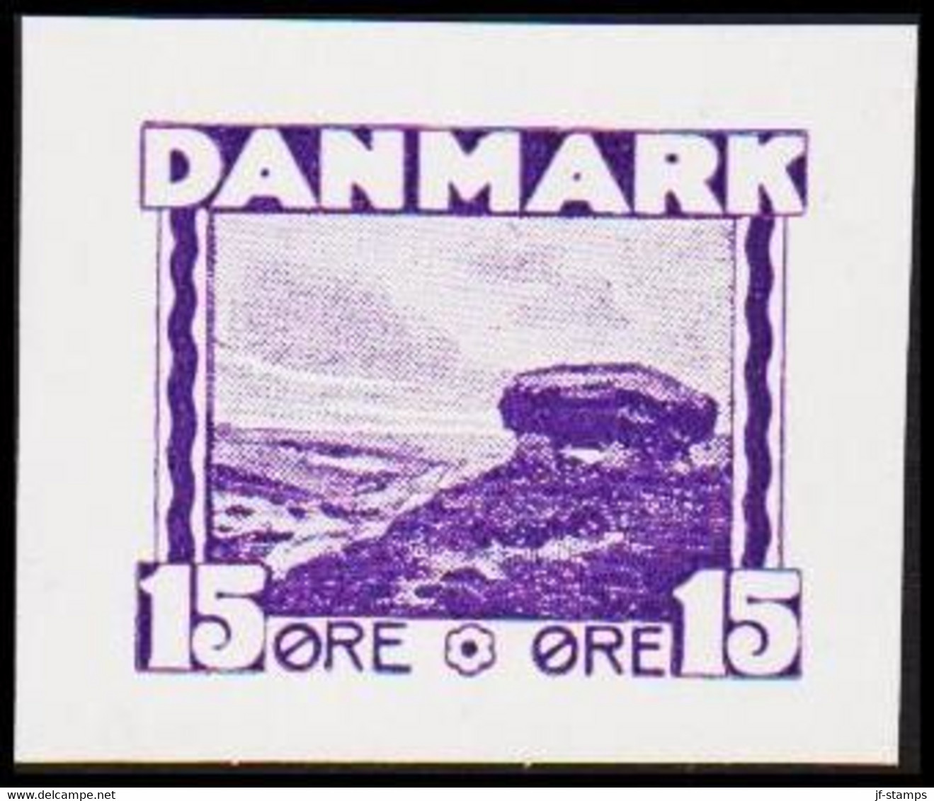 1930. DANMARK. Essay. Gravhøj - Stendysse. 15 øre. - JF525180 - Prove E Ristampe