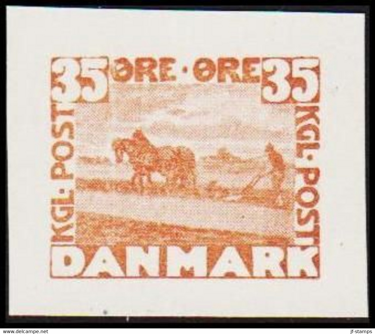 1930. DANMARK. Essay. Flovmand Med Heste. 35 øre. - JF525200 - Probe- Und Nachdrucke