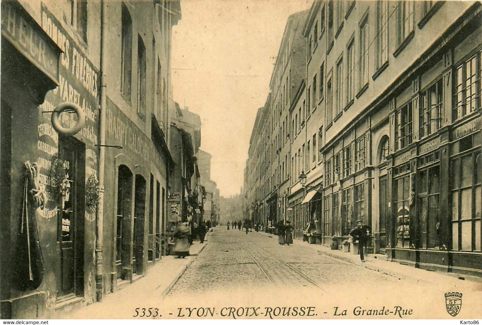 Lyon * 4ème * La Place De La Croix Rousse * La Grande Rue Du Quartier * Commerces Magasins - Lyon 4