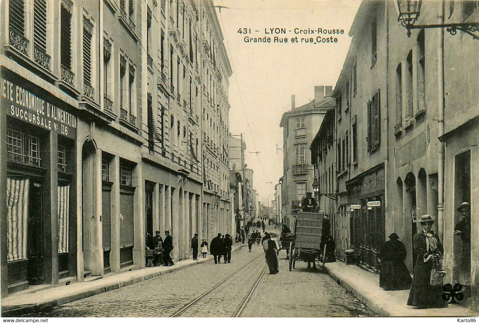 Lyon * 4ème * La Croix Rousse * La Grande Rue Du Quartier Et Rue Coste * Coiffeur - Lyon 4