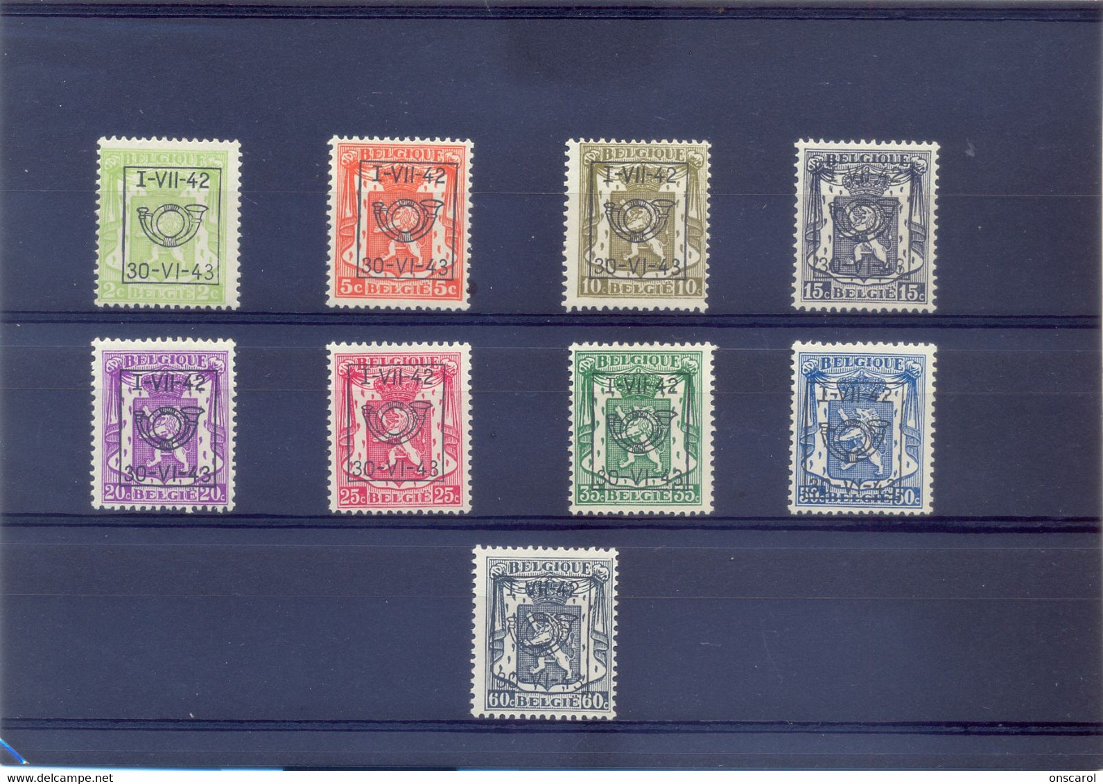 Reeks 23  (PRE484/492) MNH ** Postgaaf 19 Côte PRACHTIG - Tipo 1936-51 (Sigillo Piccolo)