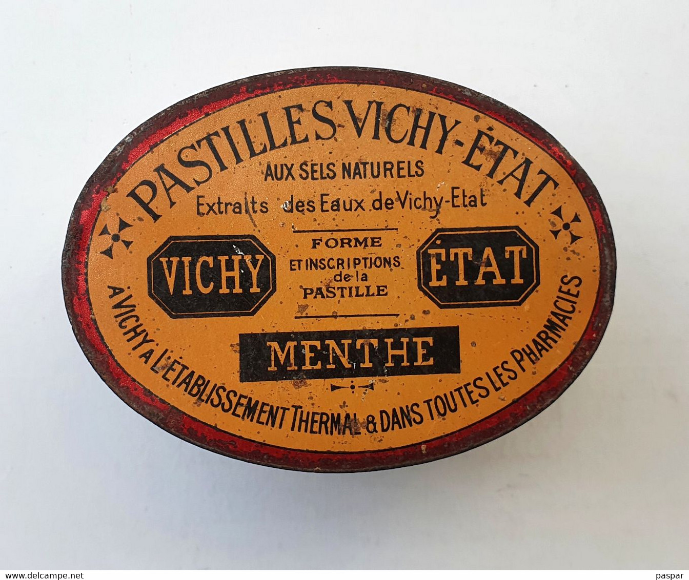 Boîte Ovale De Pastilles Vichy - Boîtes