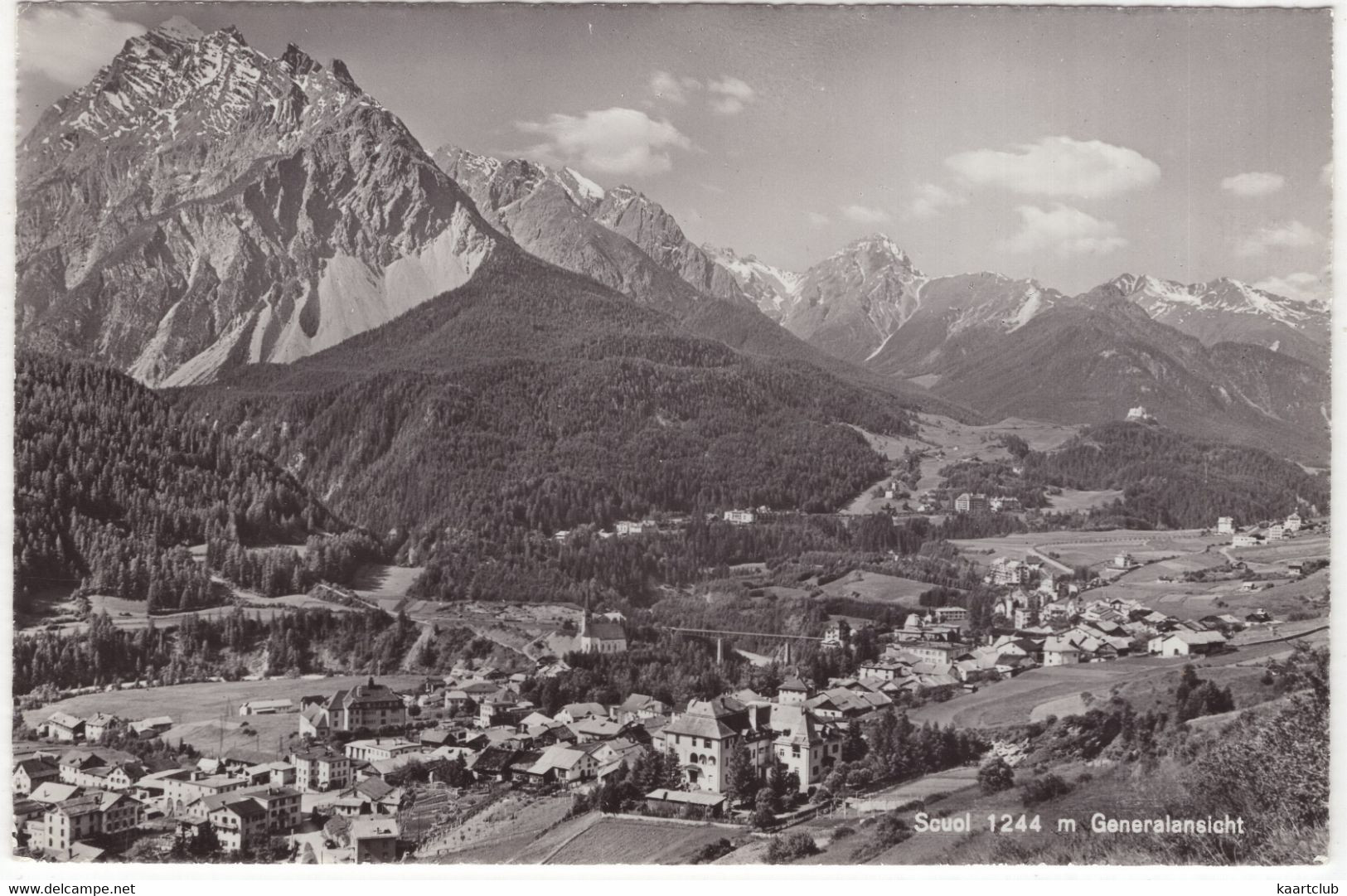 Scuol 1244 M. - Generalansicht - (Schweiz/Suisse/CH) - 1960 - Scuol