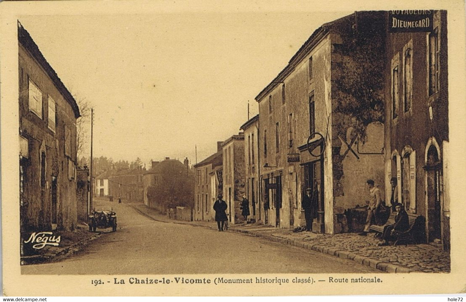 85 - La Chaize-le-Vicomte (Vendée) - Monument Historique Classé - Route Nationale - La Chaize Le Vicomte