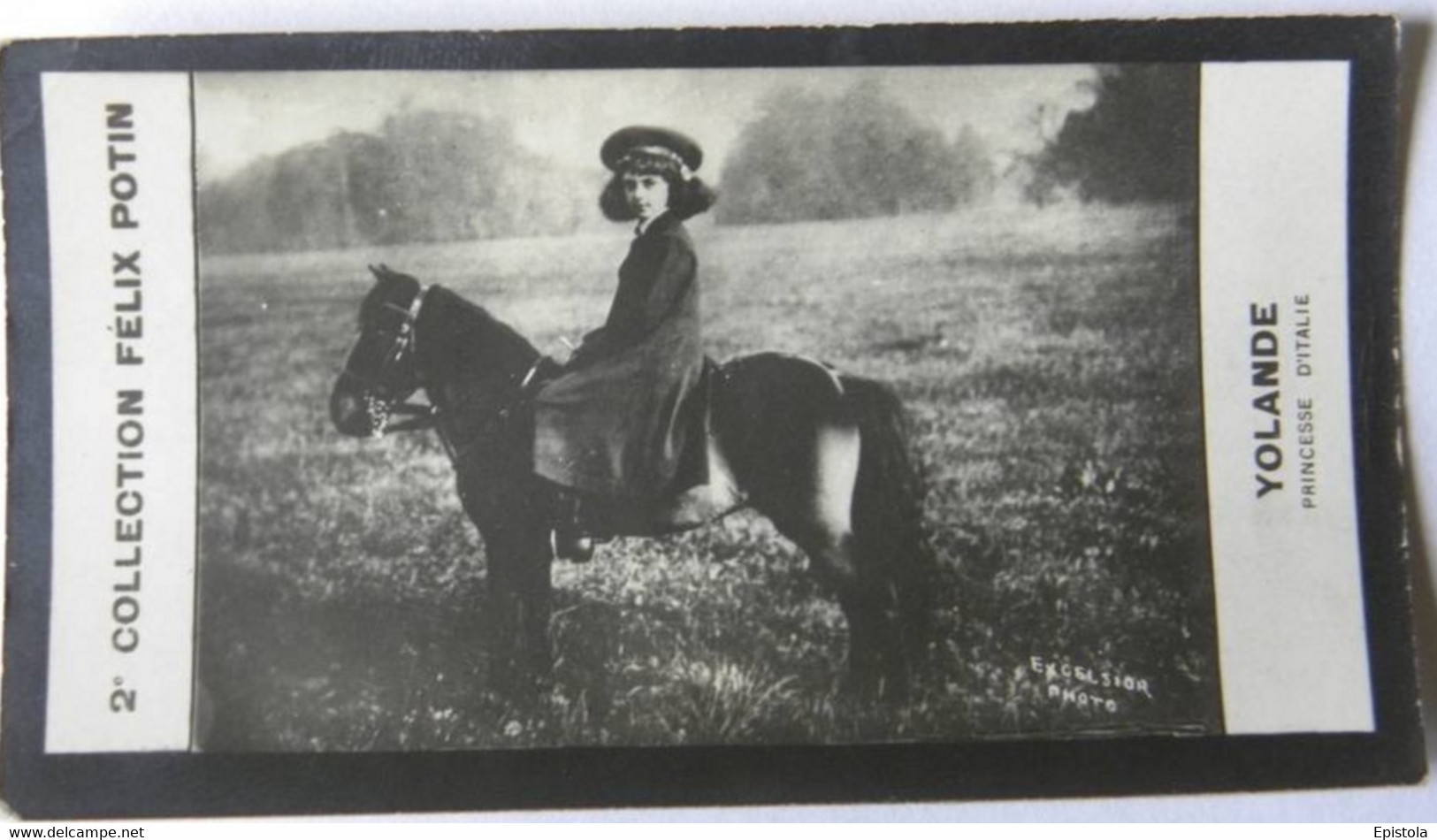 ▶︎ Yolande De Savoie (Yolanda Margherita Di Savoia) PRINCESSE D'ITALIE  2ème Collection Photo Felix POTIN 1908 - Félix Potin