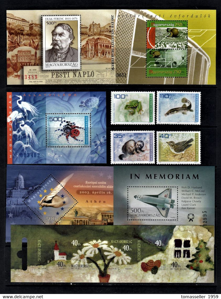 Hungary-2003  Year Set - 32 Issues.MNH - Annate Complete