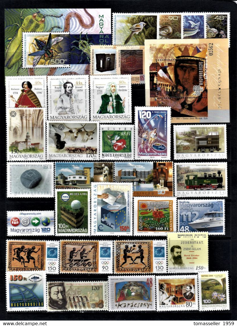 Hungary-2004  Year Set - 32 Issues.MNH - Volledig Jaar